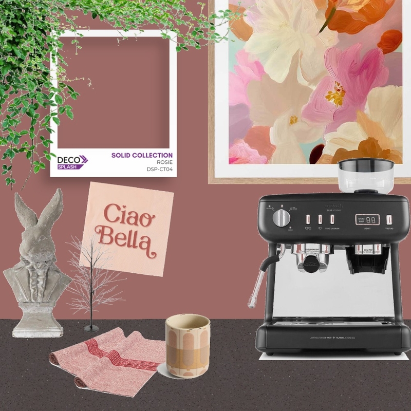 DecoSplash, Solid Colour Collection, Rosie, Coffee Nook Mood Board by DECO Australia on Style Sourcebook