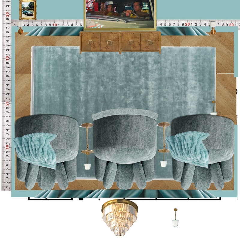 Cinema Blue Colour Drench Mood Board by dl2407 on Style Sourcebook
