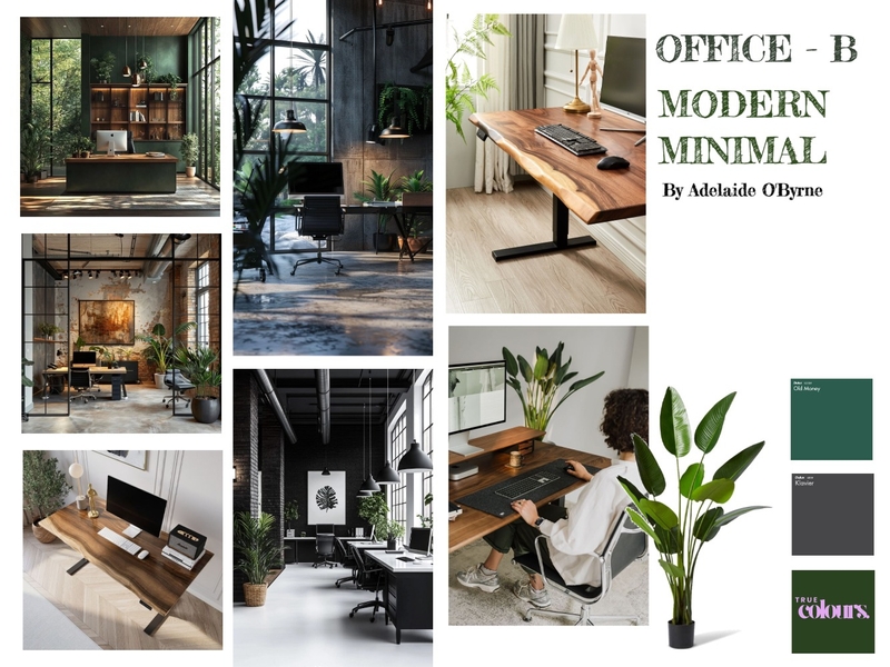 Assessment 3 - Office B Interior Design Mood Board by addieobyrne