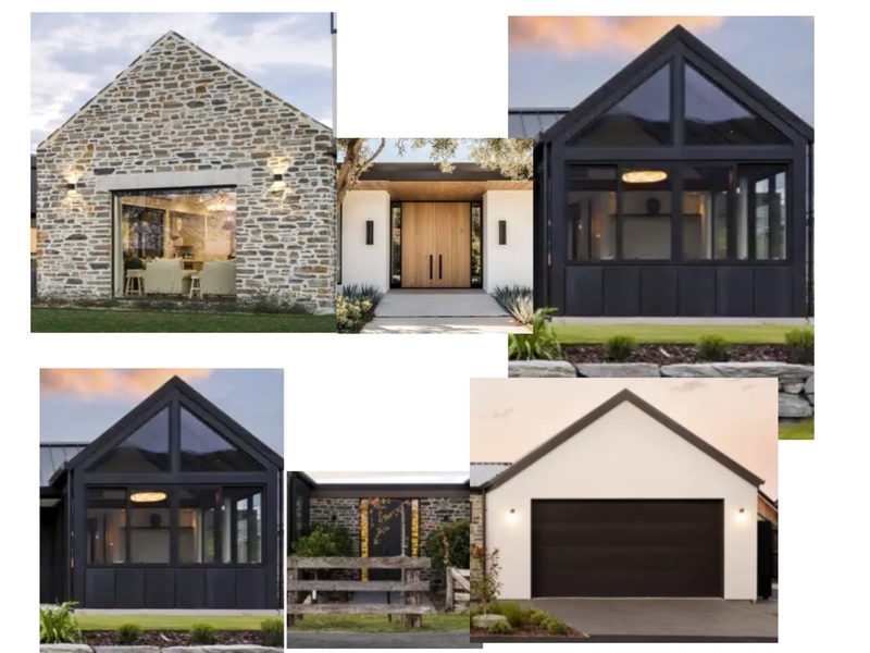 facade woods house Interior Design Mood Board by haideew