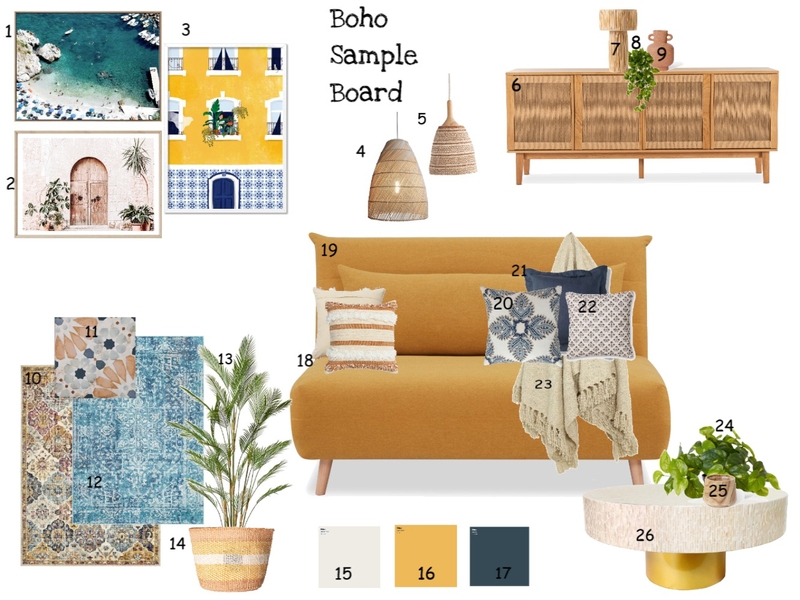 Boho Mood Board by hensley@internode.on.net on Style Sourcebook