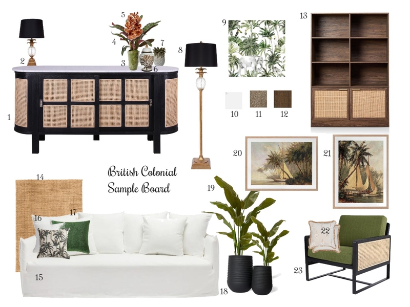 British Colonial Mood Board by hensley@internode.on.net on Style Sourcebook
