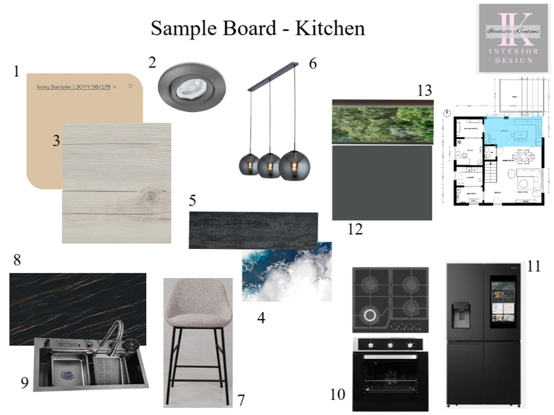 Sample Board - Kitchen Mood Board by Kerry Govender on Style Sourcebook