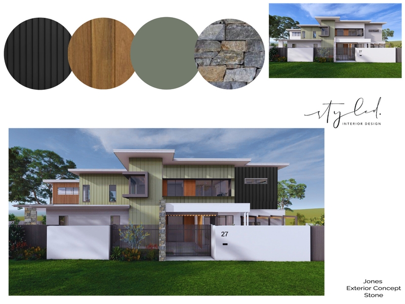 Jones - Exterior Concept - Stone Mood Board by Styled Interior Design on Style Sourcebook