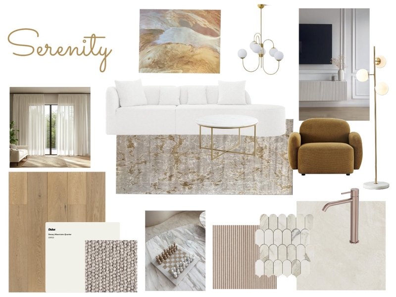 AT3 Styling Cluster Serenity Mood Board by Kylie W on Style Sourcebook