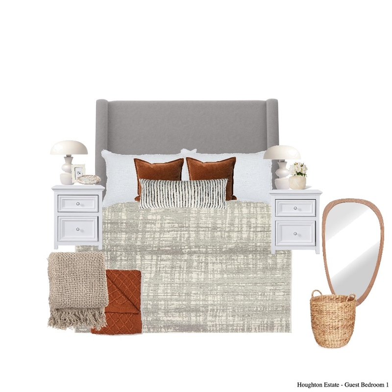 Noxolo Guest Bedroom 1 Mood Board by Paballo on Style Sourcebook