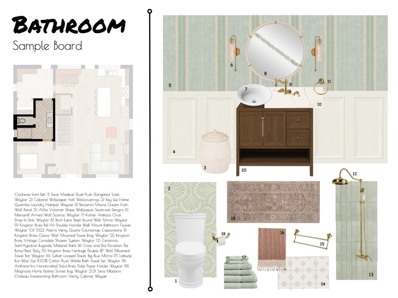 Bathroom Sample Board Mood Board by JaydeInteriors on Style Sourcebook
