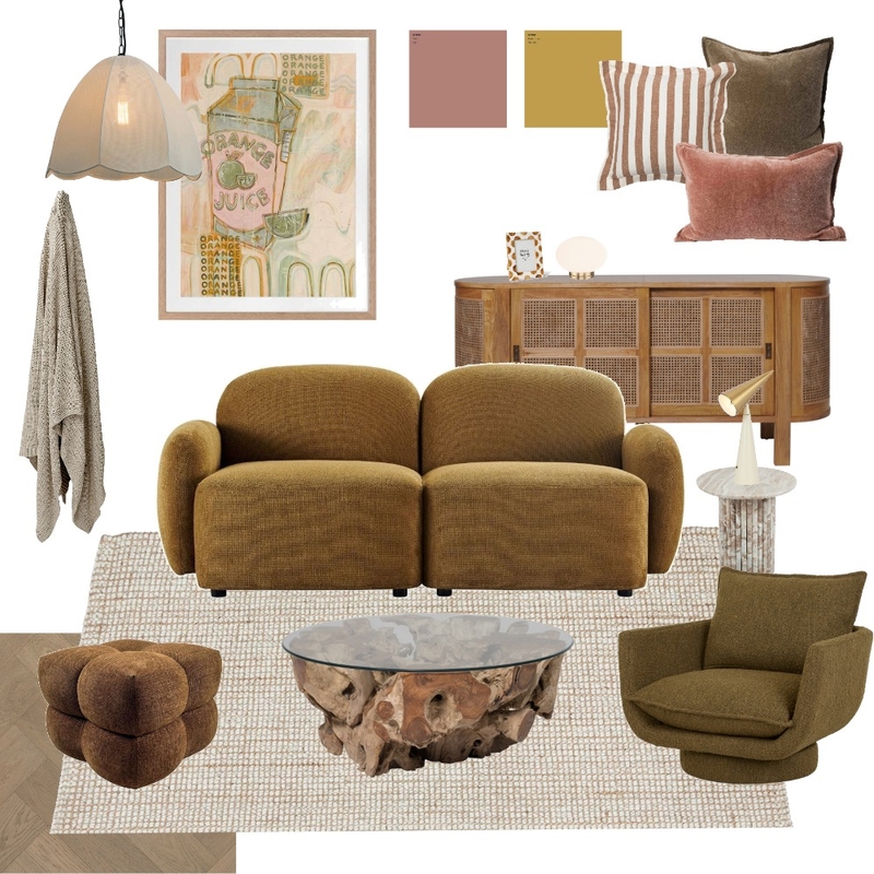 Arabella Natural Wool Jute Rug - Layering a Cosy Room Mood Board by cheaprugsaustralia on Style Sourcebook