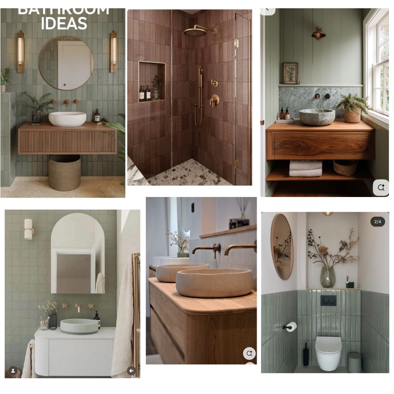 Woodford Powder Room Interior Design Mood Board by homesbyj&s
