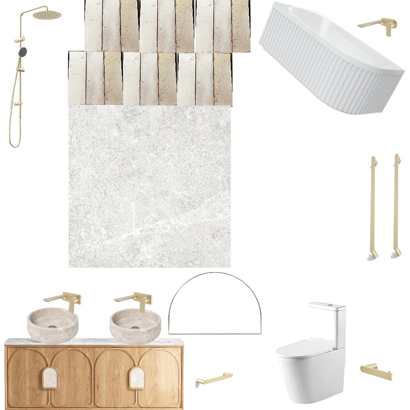 Bathroom design 2 with layout Mood Board by paigananderson@hotmail.com on Style Sourcebook