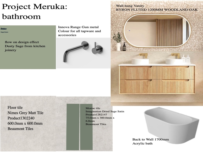 Protect Meruka :Bath Interior Design Mood Board by LEOPARD + LAMP INTERIORS
