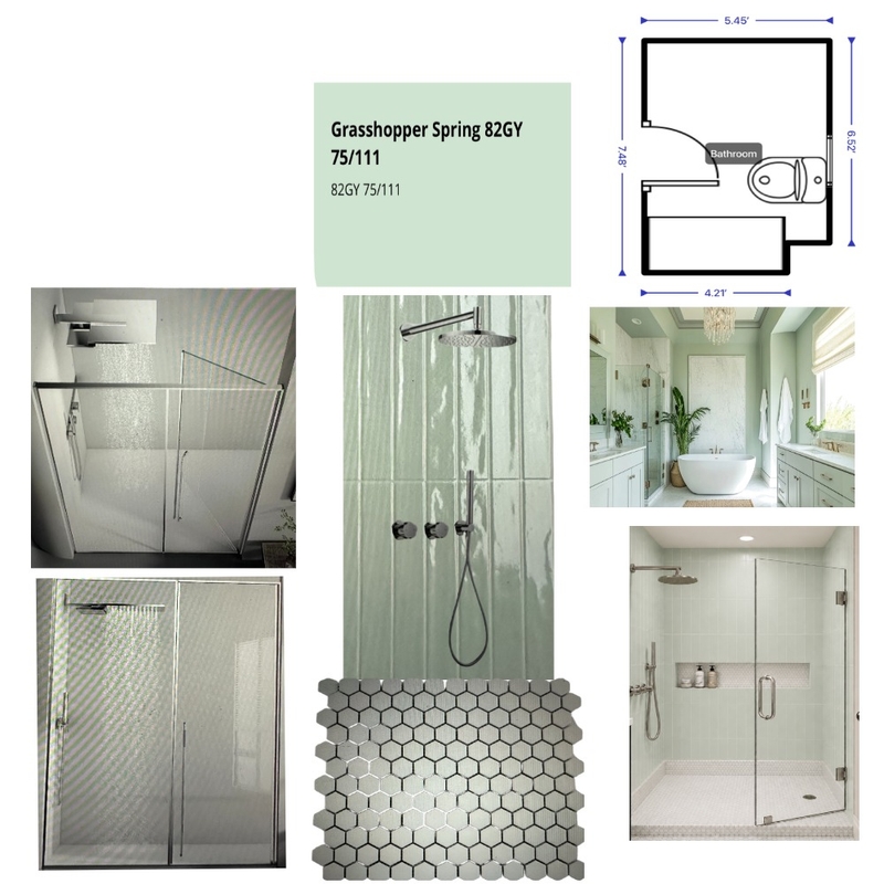 Mutiara Puchong Master Bathroom MB Shower Area Interior Design Mood Board by al1168ster@gmail.com