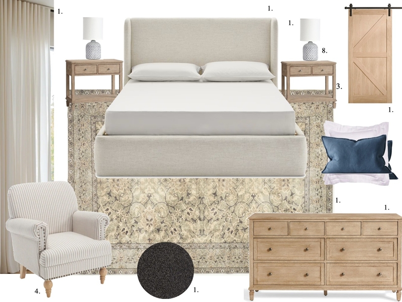 Master Bedroom Sample Board Interior Design Mood Board by Chloe_Reynolds