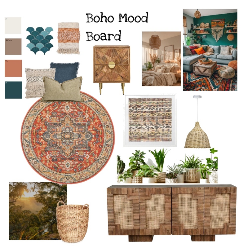 Boho Mood Board Mood Board by hensley@internode.on.net on Style Sourcebook