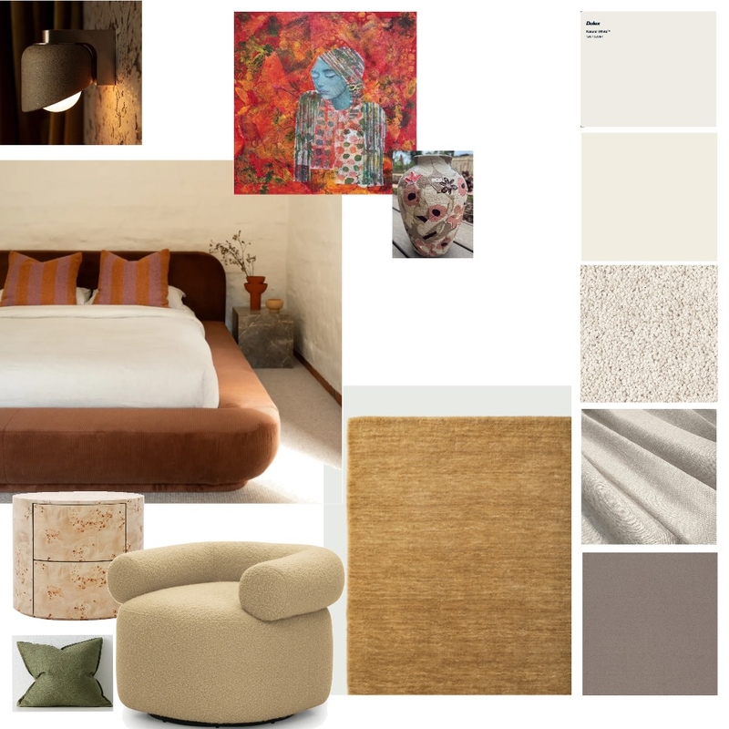 Module 9 - Part A - Master Bedroom Mood Board by kyliemichellebarker on Style Sourcebook
