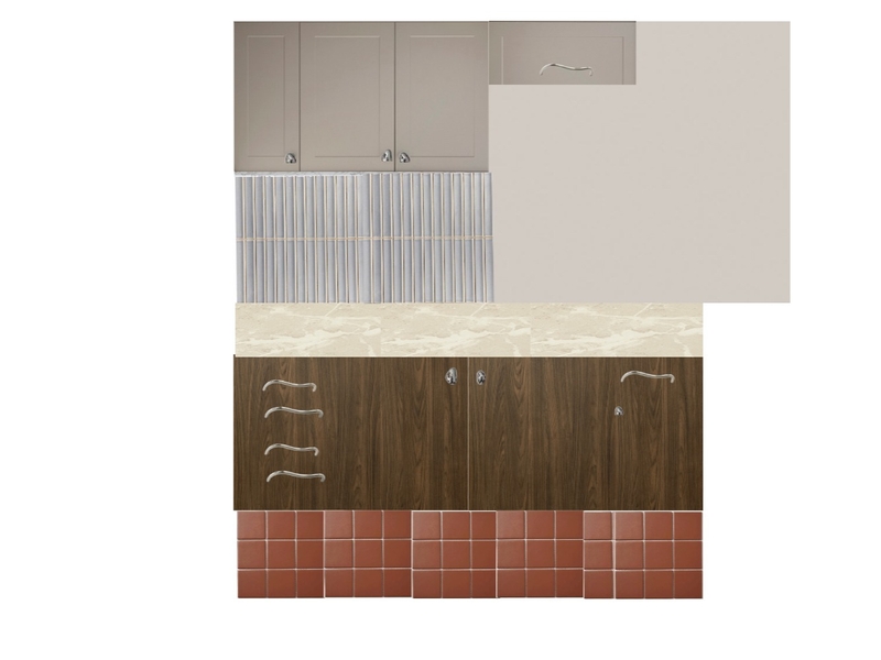 Kitchen Handles V1 - SAFFI Interior Design Mood Board by Black Koi Design Studio