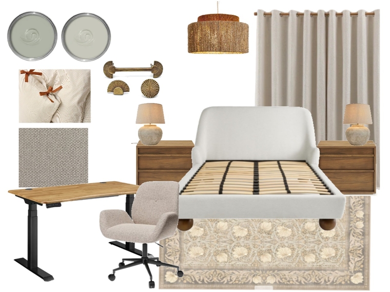 Aylward Road - guest bedroom Interior Design Mood Board by Rocky Cove Interiors