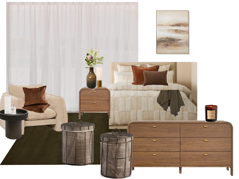 Organic Bedroom Mood Board by Meticulous spaces on Style Sourcebook