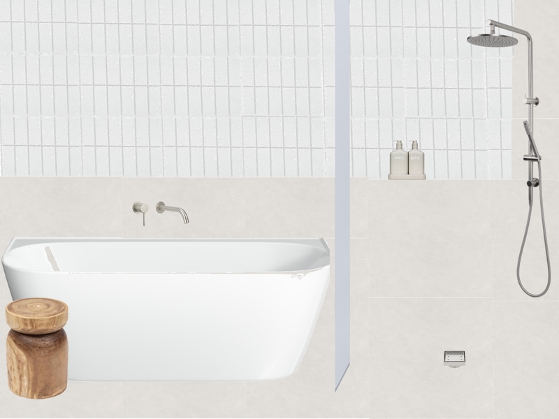 main bathroom Interior Design Mood Board by Five Files Design Studio