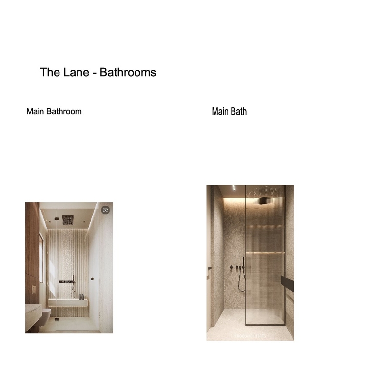 Main Bathroom Interior Design Mood Board by Kenzie George