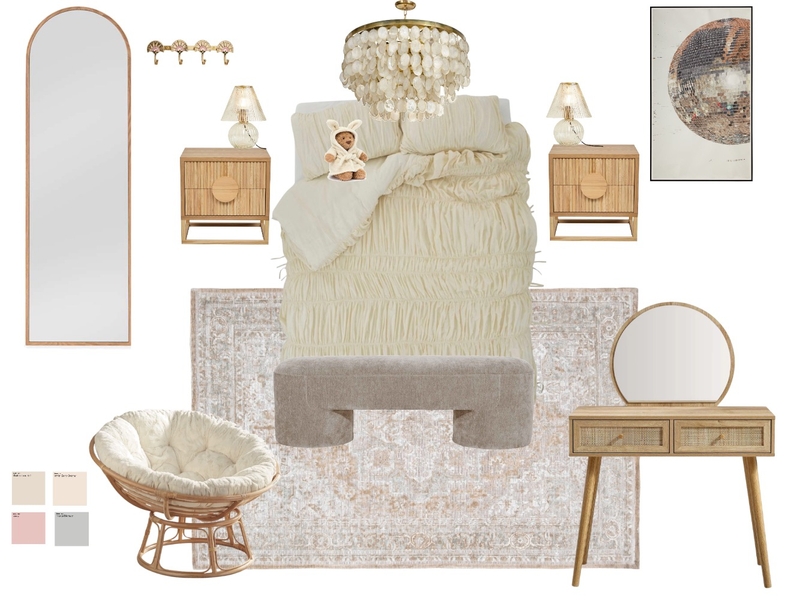 bedroom Interior Design Mood Board by Hattie_Fleer