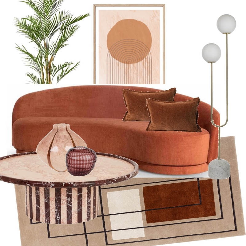 Palm Springs Desert Luxe Living Room Mood Board by Restyled Interiors on Style Sourcebook