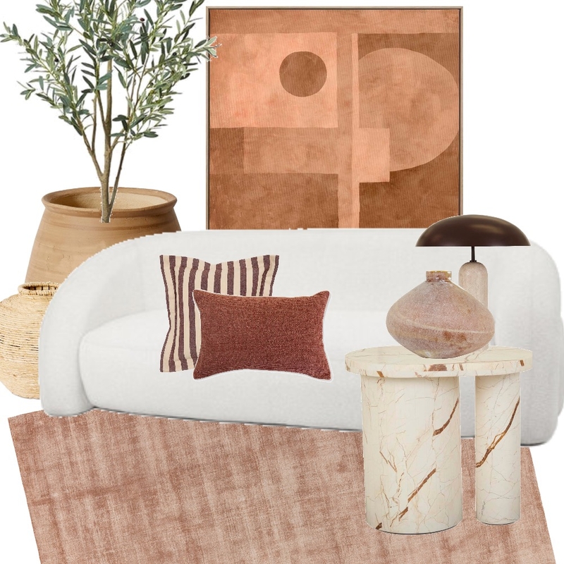 Modern Mediterranean Living Room Mood Board by Restyled Interiors on Style Sourcebook