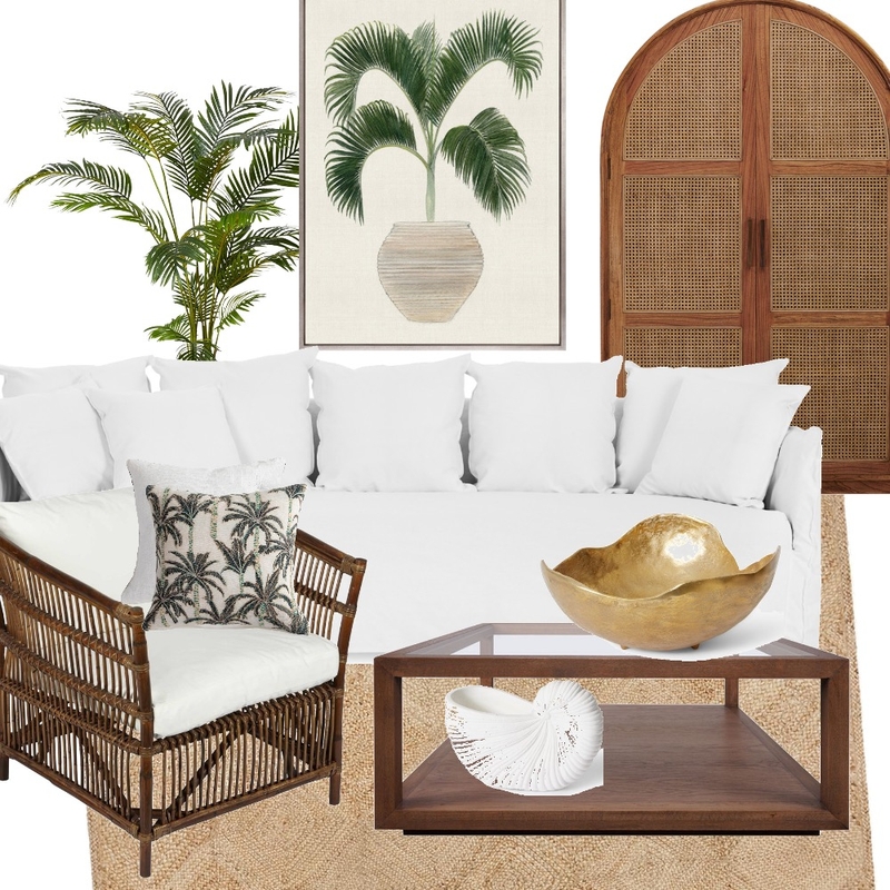 Tropical Colonal Style Living Room Mood Board by Restyled Interiors on Style Sourcebook
