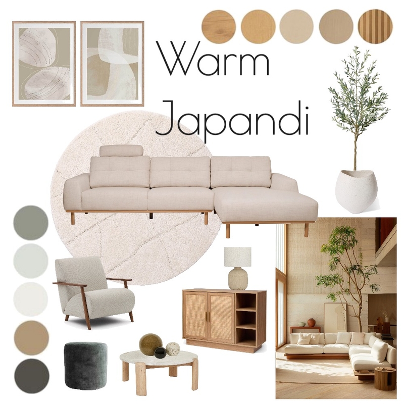 Warm Japandi Mood Board by Dominique van Steijn on Style Sourcebook