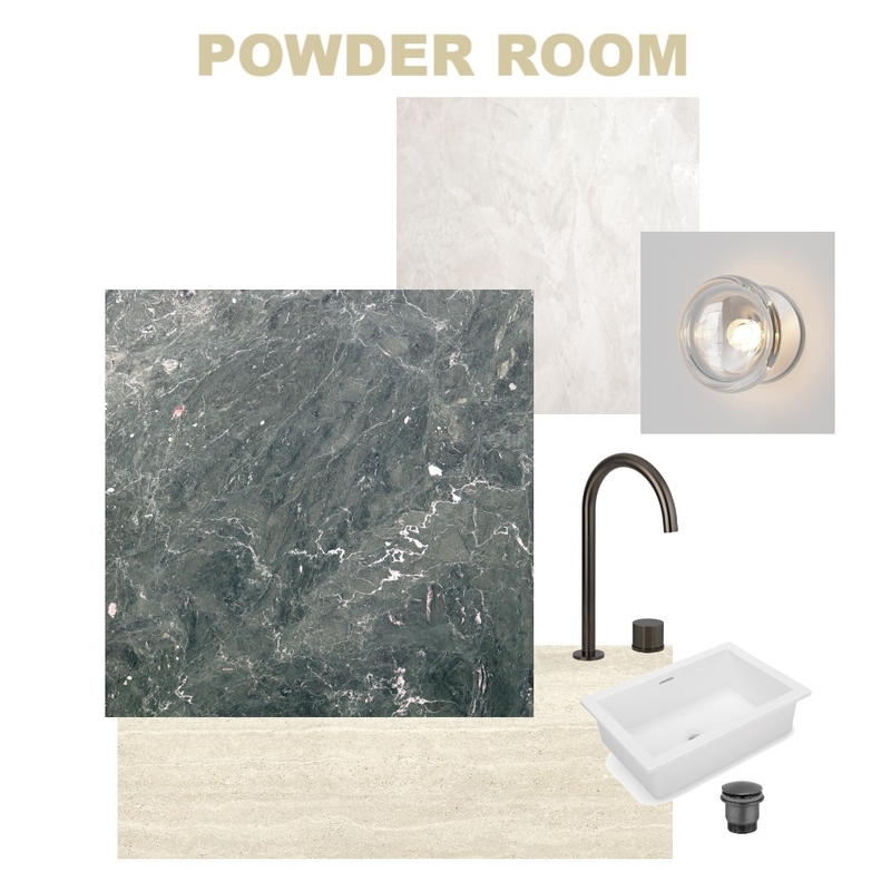 POWDER ROOM Mood Board by FMA INTERIORS on Style Sourcebook