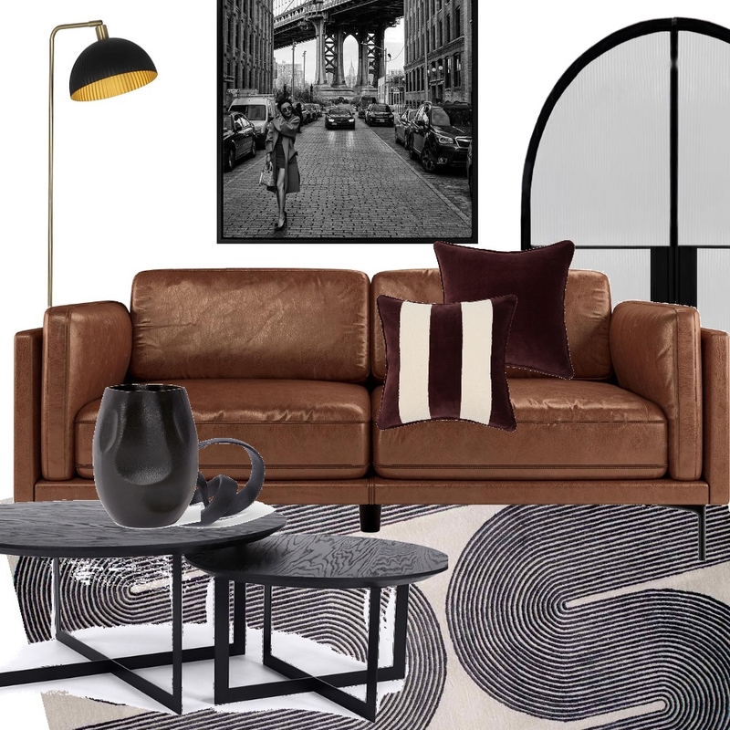 Contemporary Industrial Living Room Mood Board by Restyled Interiors on Style Sourcebook