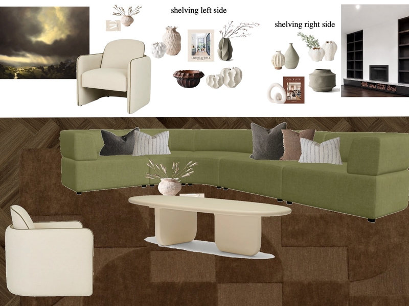 Project Nicholls - final main living (revision two) Mood Board by Meraki Interiors on Style Sourcebook