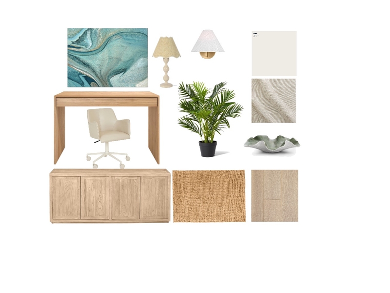 Module 10 - Client A - Sample Board Office Mood Board by kyliemichellebarker on Style Sourcebook