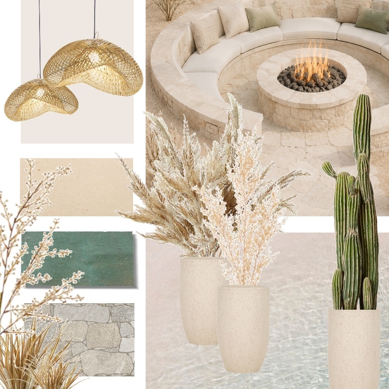 Jardin de arena Interior Design Mood Board by athina.fms