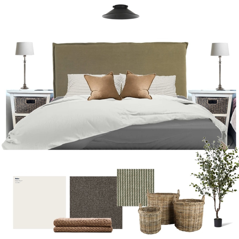 Master bedd Interior Design Mood Board by Tivoli Road Interiors