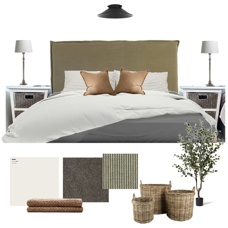 Master bedd Interior Design Mood Board by Tivoli Road Interiors