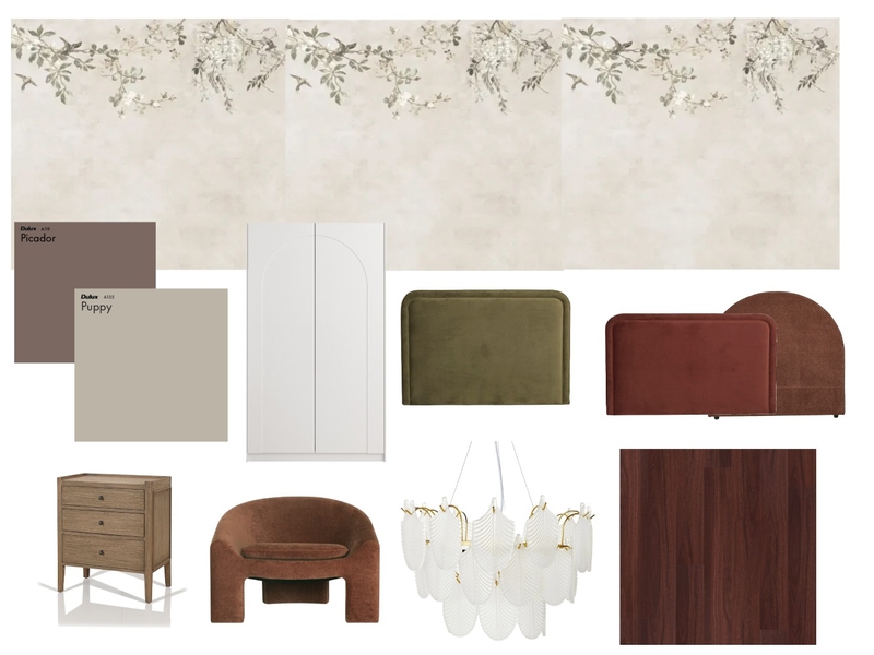 Bedroom 2 subi Interior Design Mood Board by claire.hoarau@hotmail.com