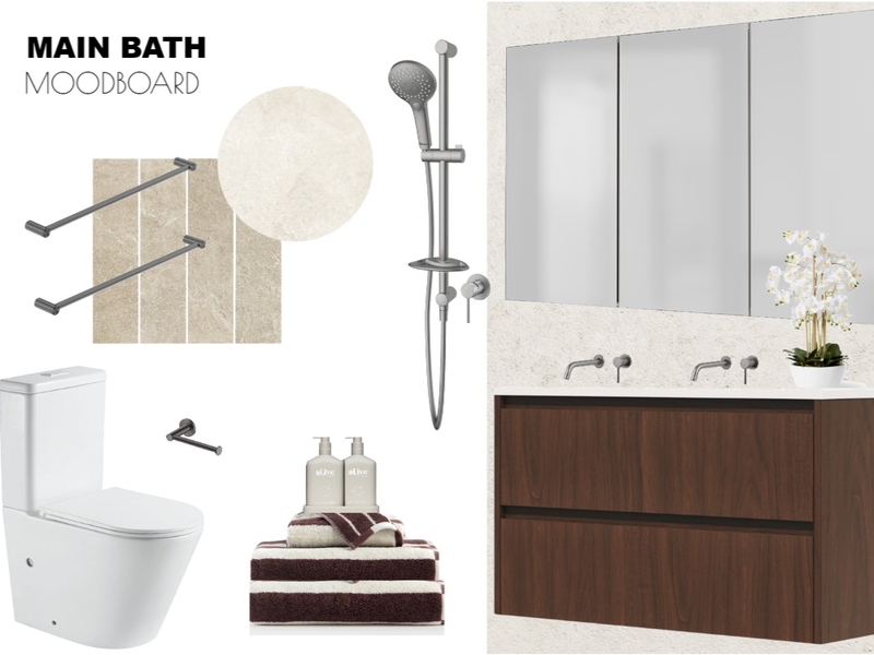 MAIN BATH WOODROFFE Mood Board by admin@varlibuilding.com.au on Style Sourcebook