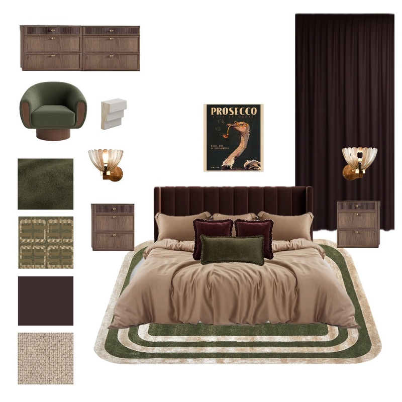 Contempory Art Deco Bedroom Mood Board by Dune Drifter Interiors on Style Sourcebook