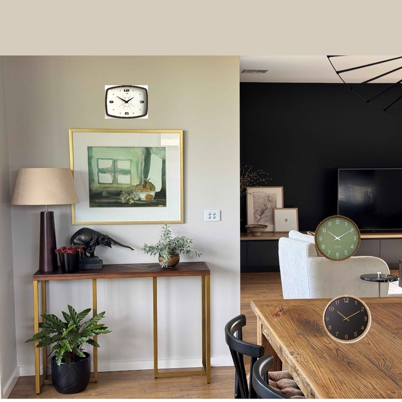 Table and Clock Nook Interior Design Mood Board by Tracey Tilbury