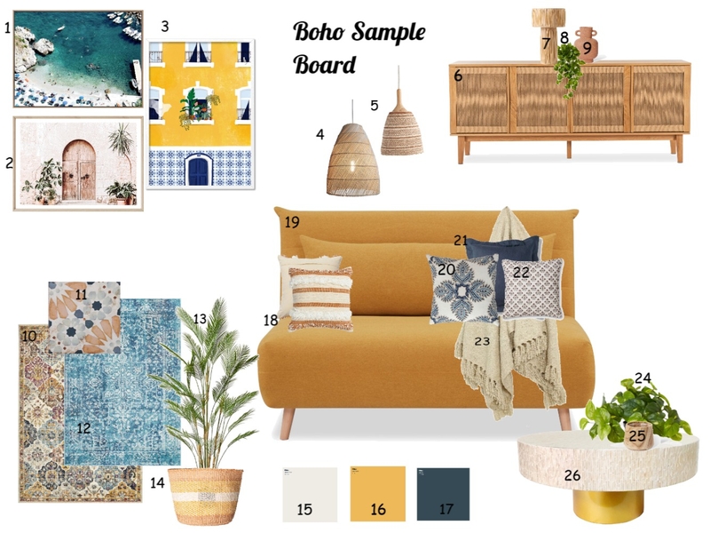 Boho Interior Design Mood Board by hensley@internode.on.net Boho Interior Design Mood Board by hensley@internode.on.net