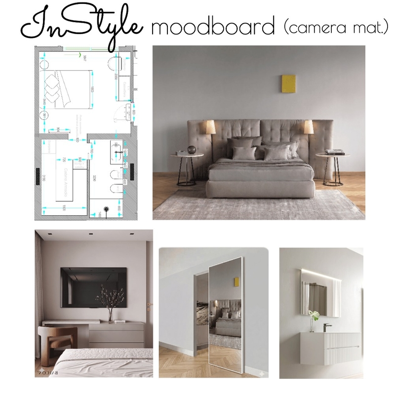 Master bedroom Ginestre project Interior Design Mood Board by InStyle Idea