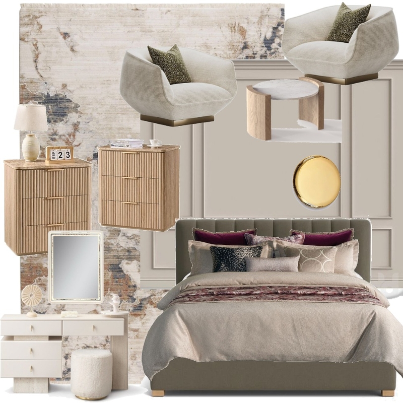 Joanna Babb Master Bedroom Interior Design Mood Board by jdarinteriors