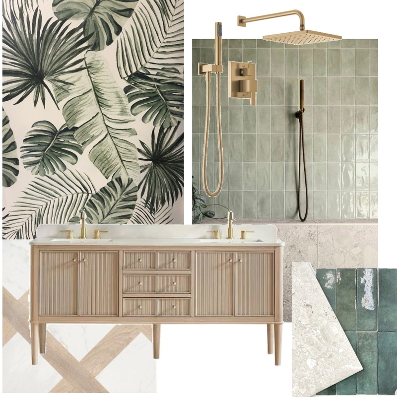 Joanna Babb Master Bathroom Interior Design Mood Board by jdarinteriors