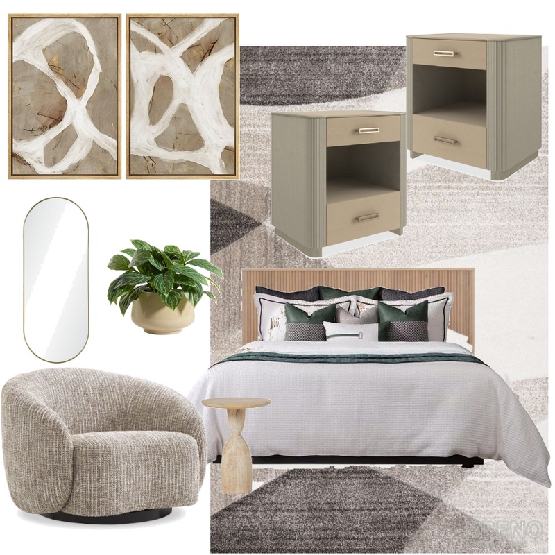 Joanna Babb Guest Bedroom Interior Design Mood Board by jdarinteriors
