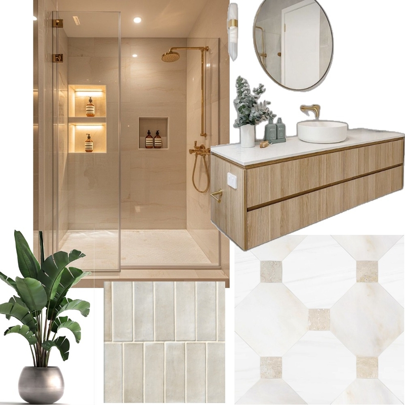Joanna Babb Guest Bathroom Interior Design Mood Board by jdarinteriors