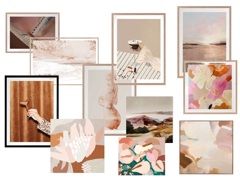Paintings and prints Interior Design Mood Board by IV