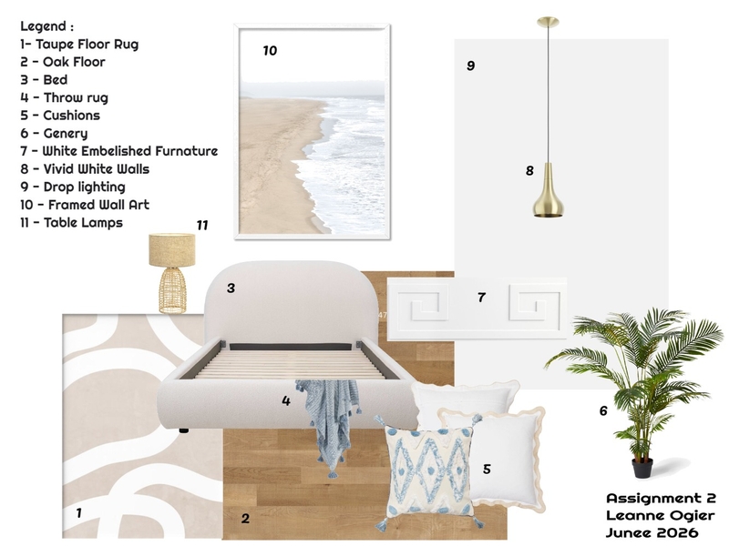 Bedroom ideas Interior Design Mood Board by logier@hotmail.com