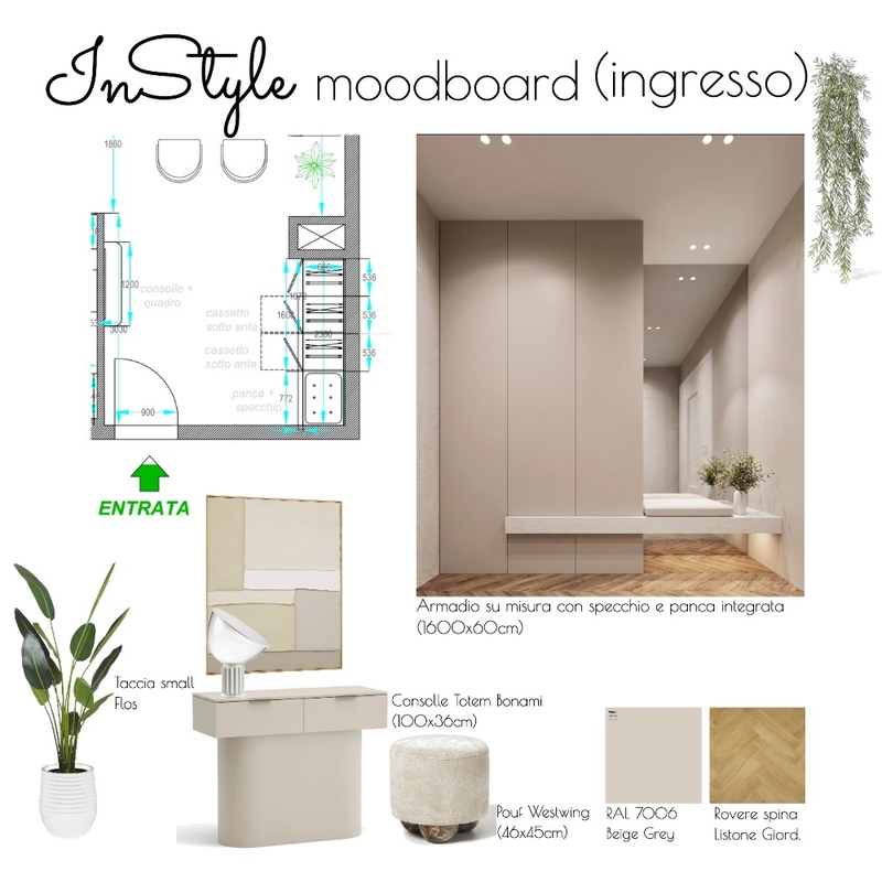 Entrance Colantuoni 3 Interior Design Mood Board by InStyle Idea