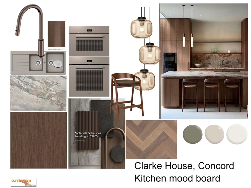 Clarke House, Kitchen mood board Mood Board by Cunningham Gill Architecture on Style Sourcebook